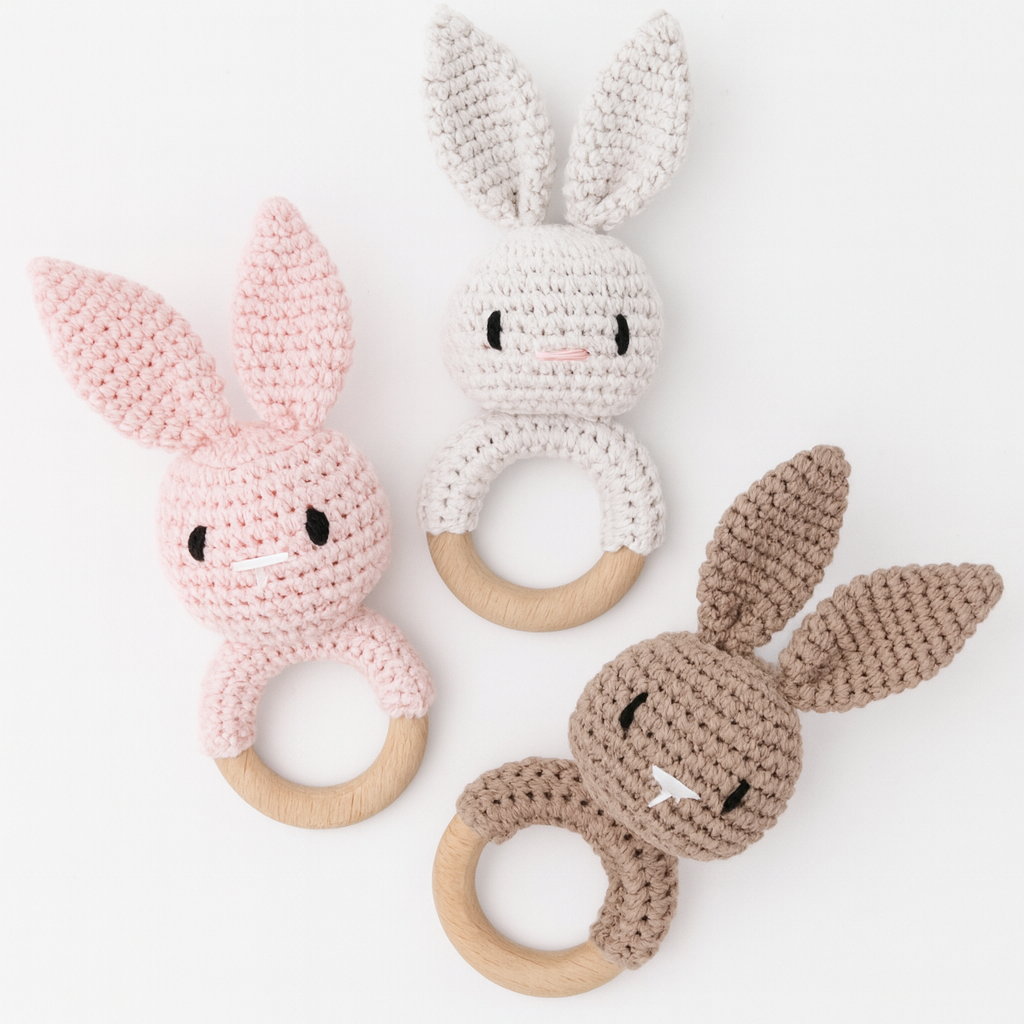 Crochet Bunny Rattles