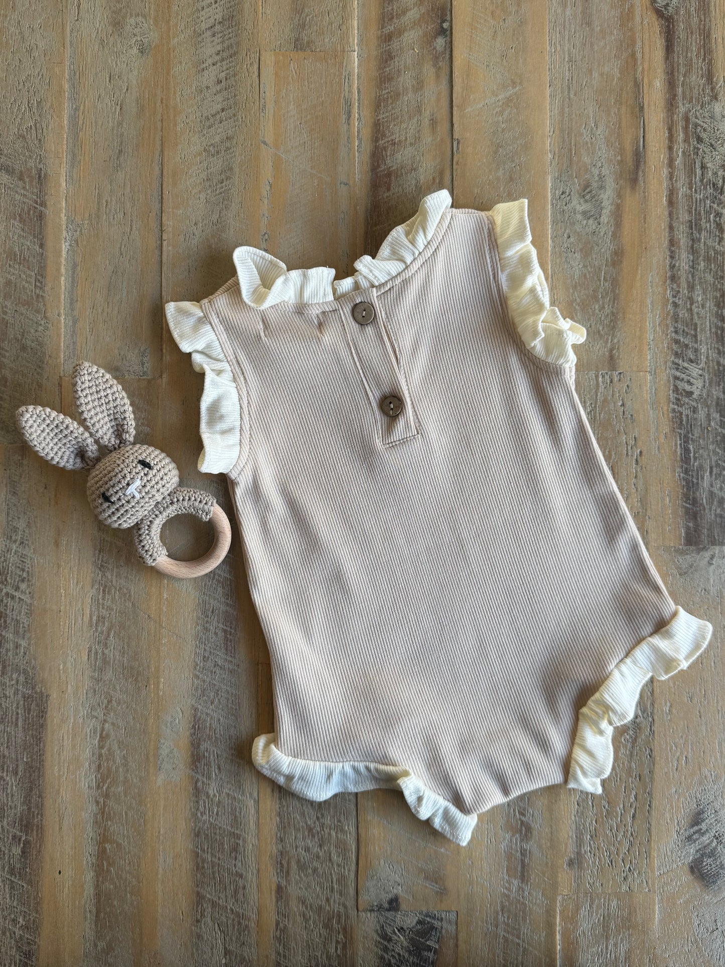 Organic Cotton Frill Romper