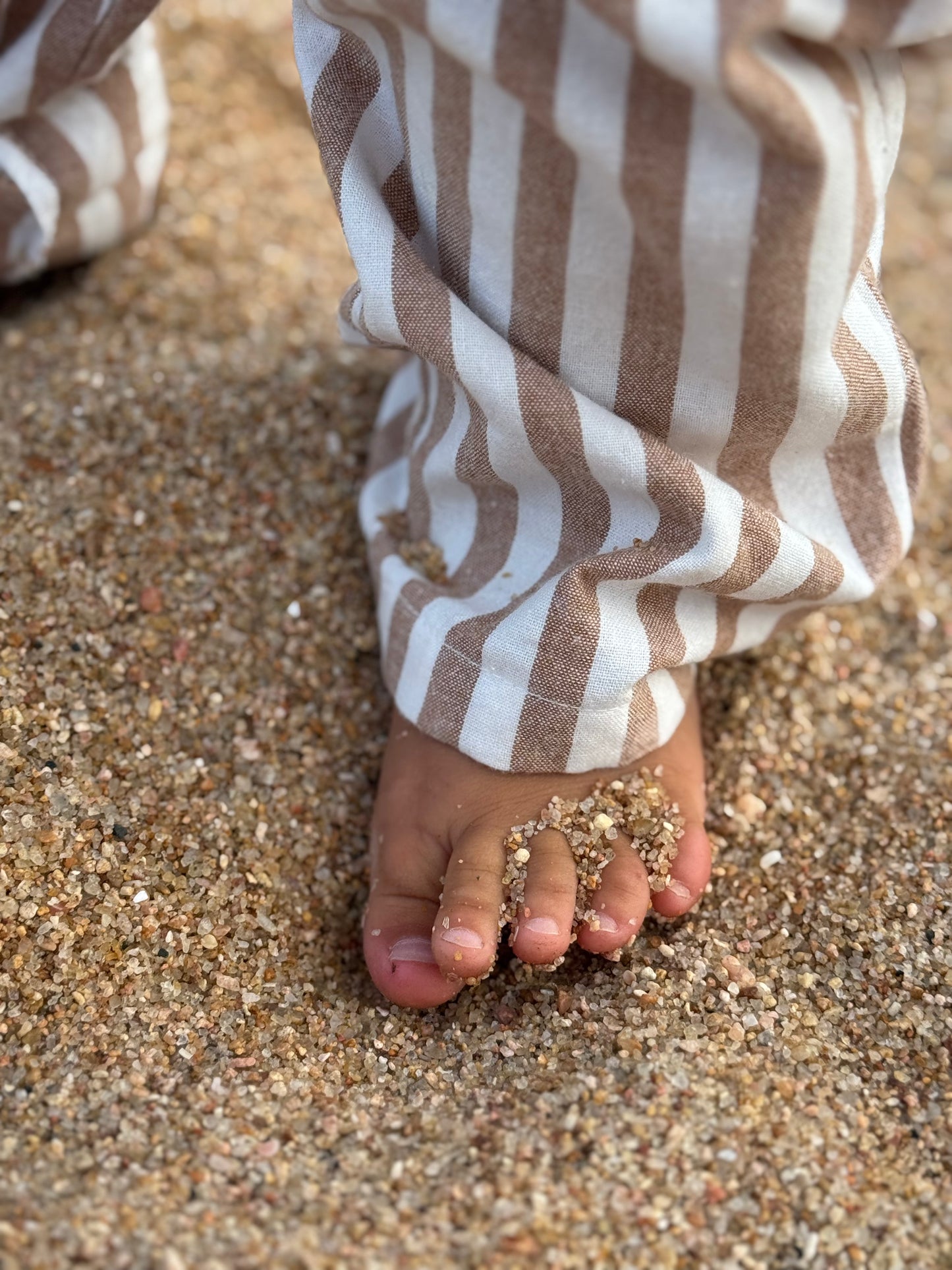 Linen Striped Long Pants