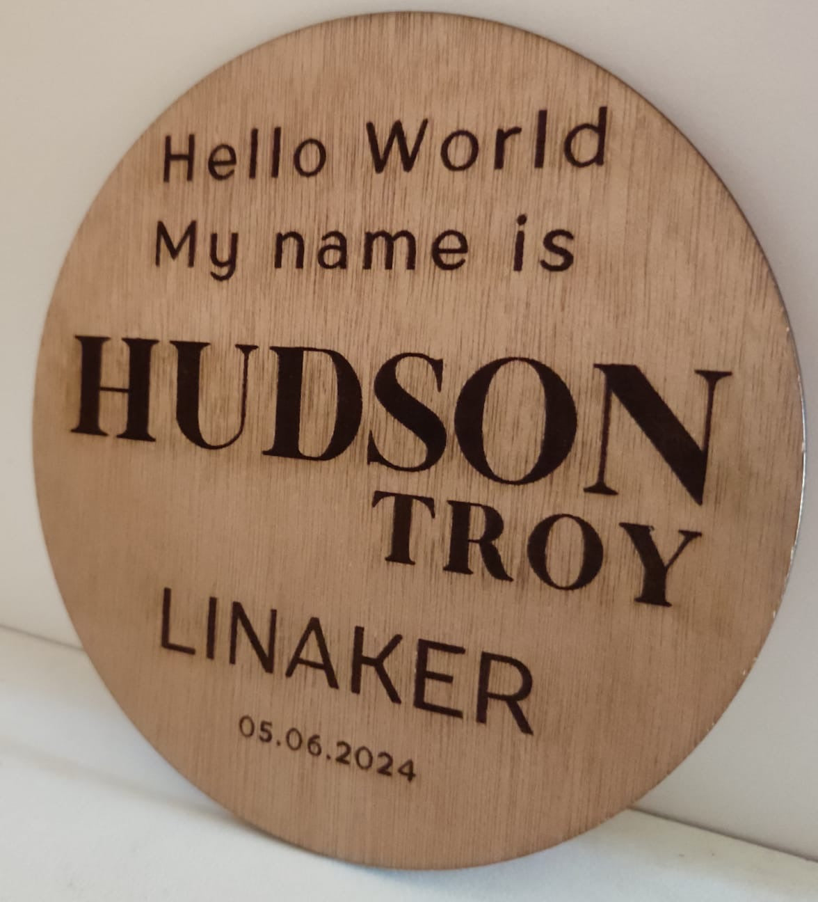 Personalized Announcement Disc