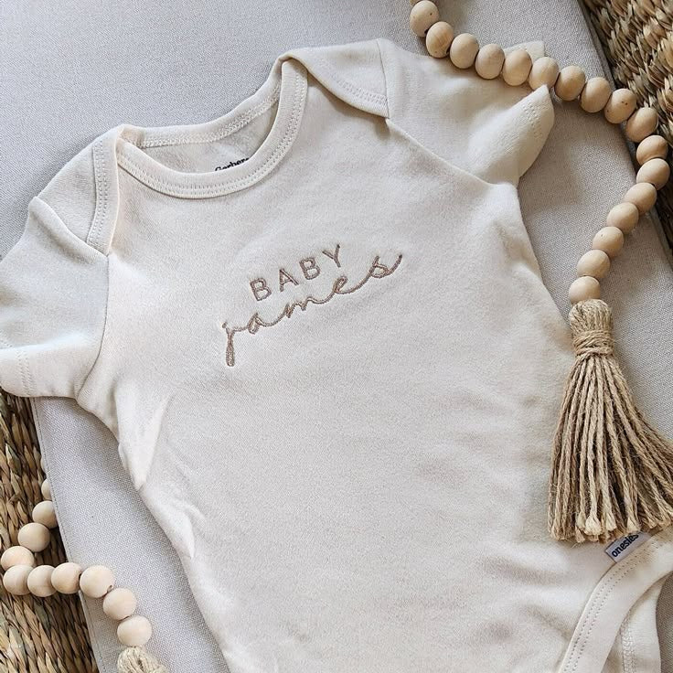 Embroidered Personalised Onesie
