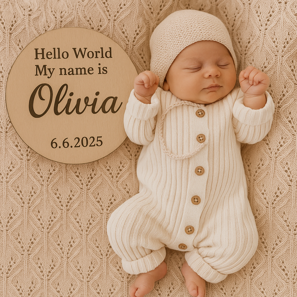 Personalized Announcement Disc