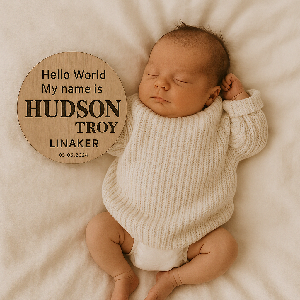 Personalized Announcement Disc