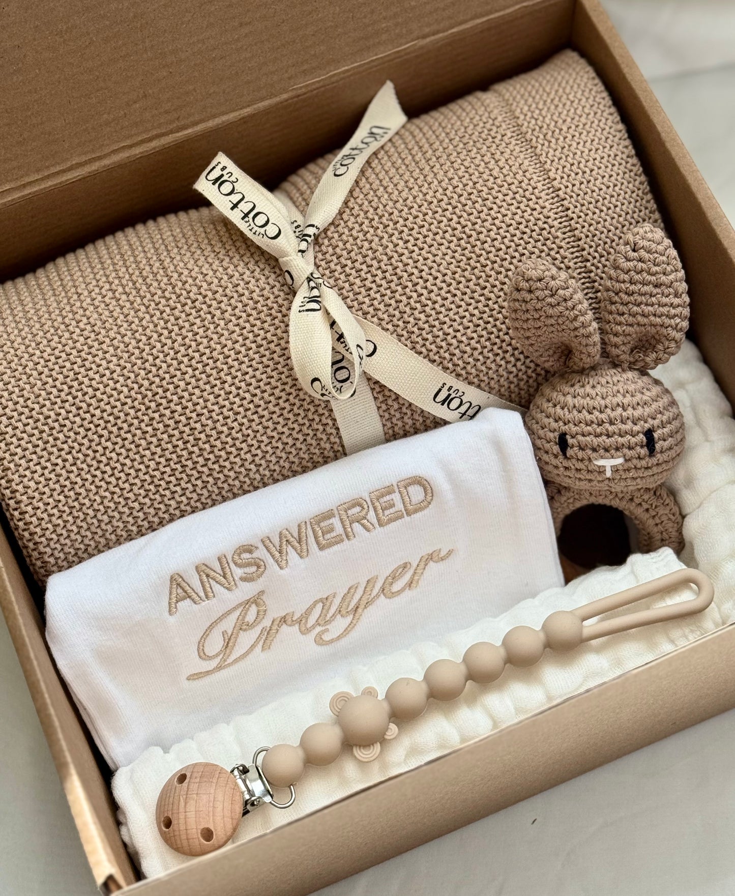 Answered Prayer Beige Gift Set