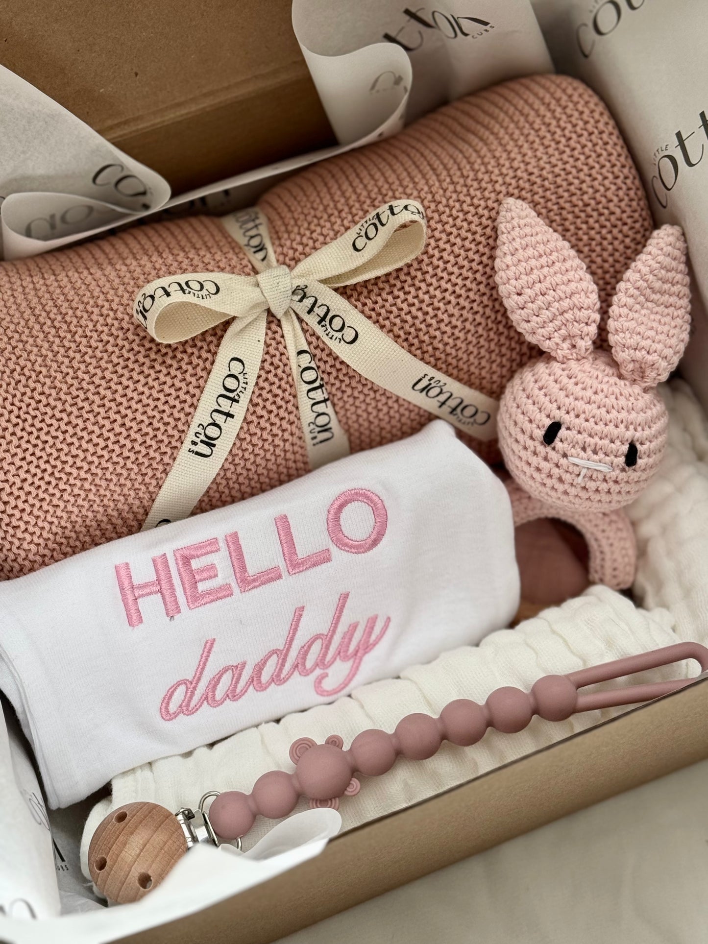Hello Daddy Pink Gift Set