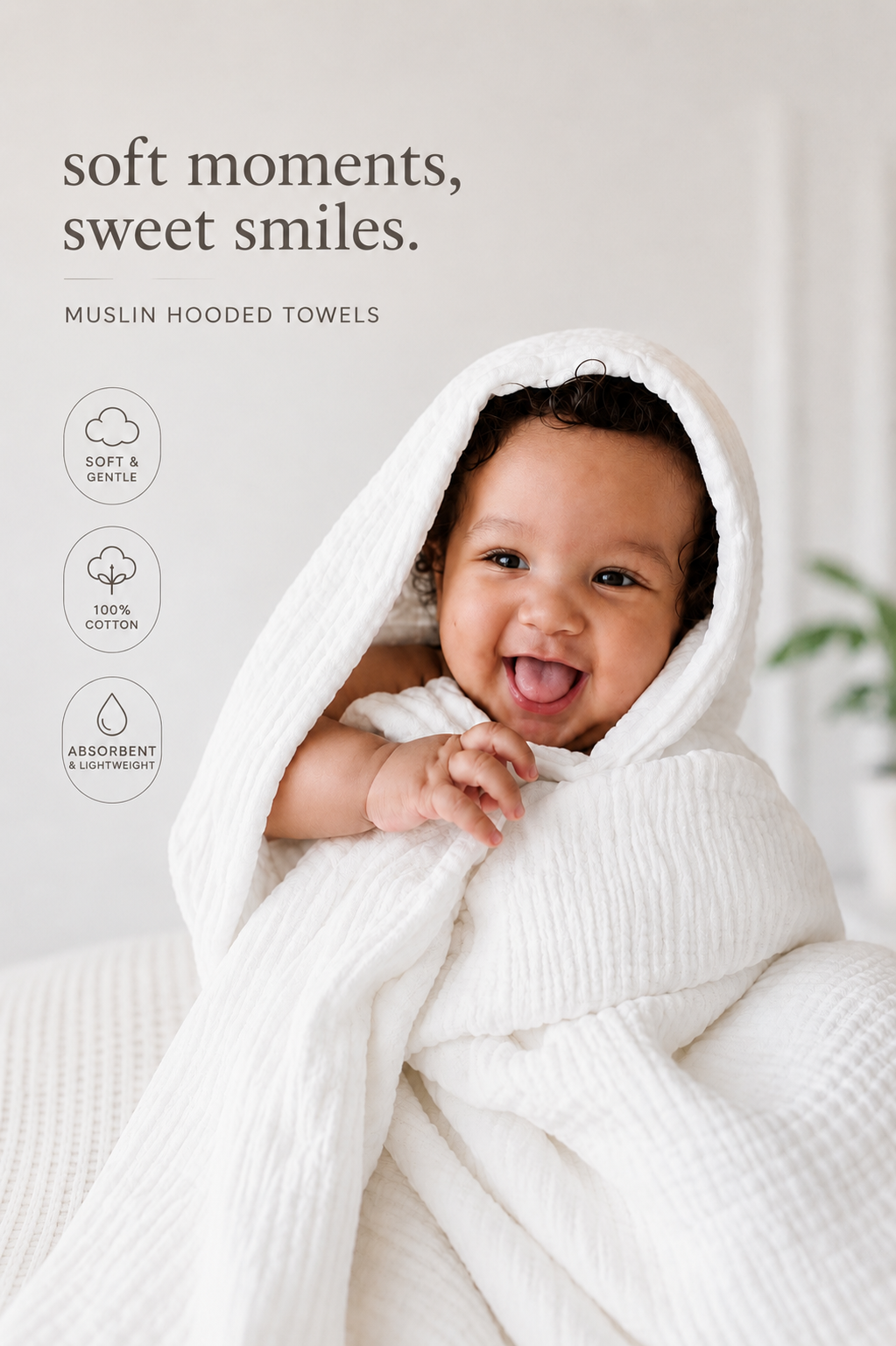 Muslin Hooded Towel