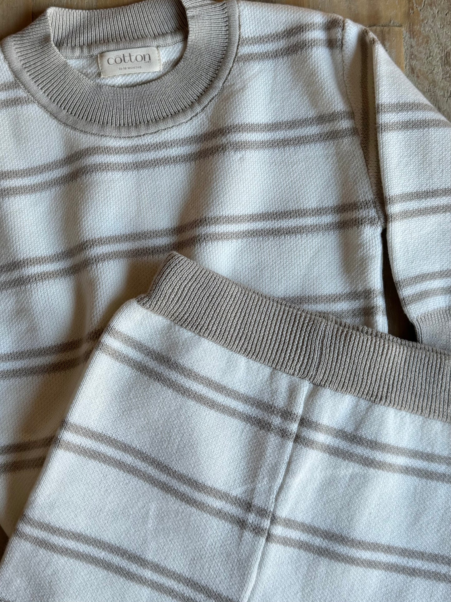Striped Knit Set