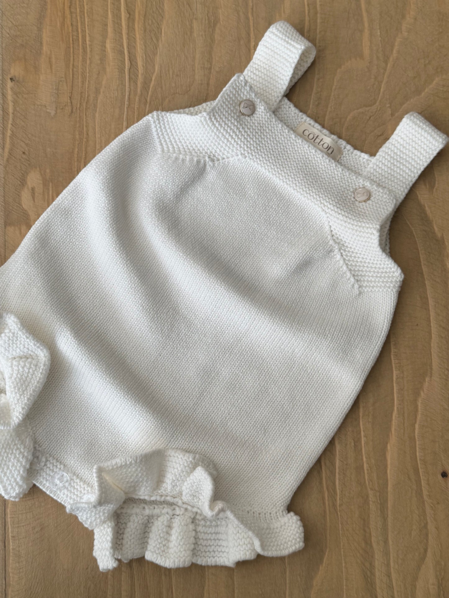 Knitted White Romper