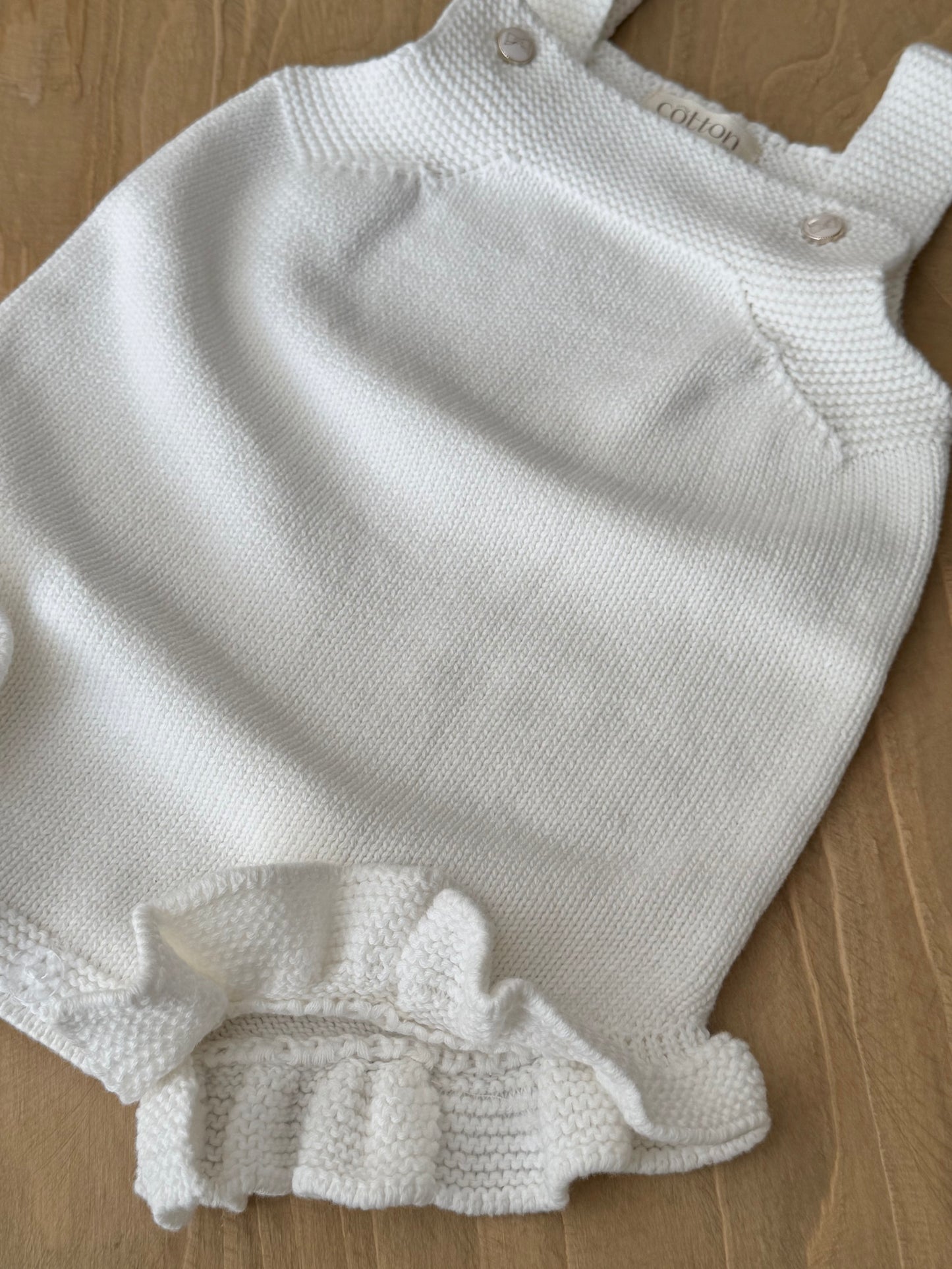 Knitted White Romper