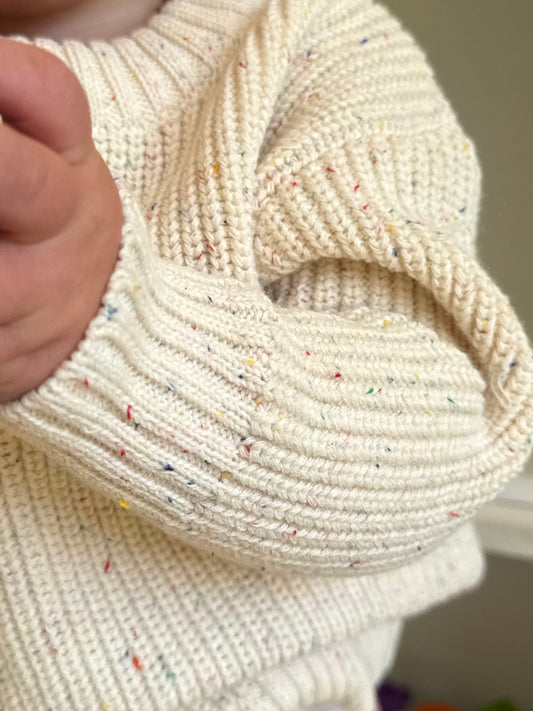 Speckled Knit Top
