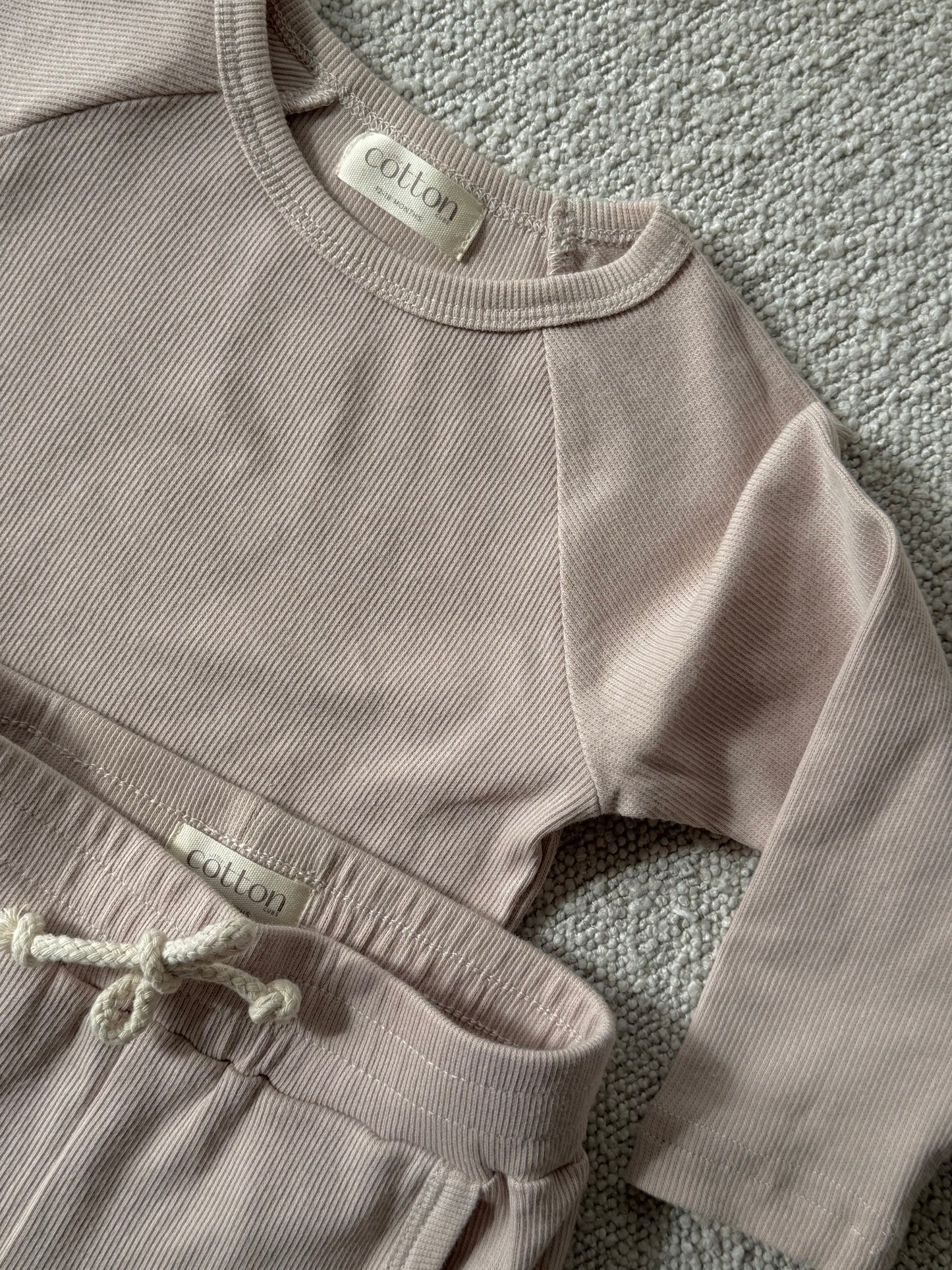 Organic Cotton Ribbed Winter Set