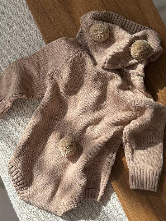 Little Cub Knit Romper