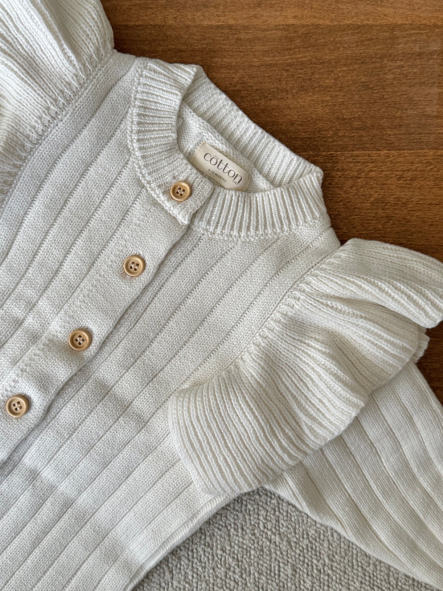 Frill Sleeve Detail Knit Romper