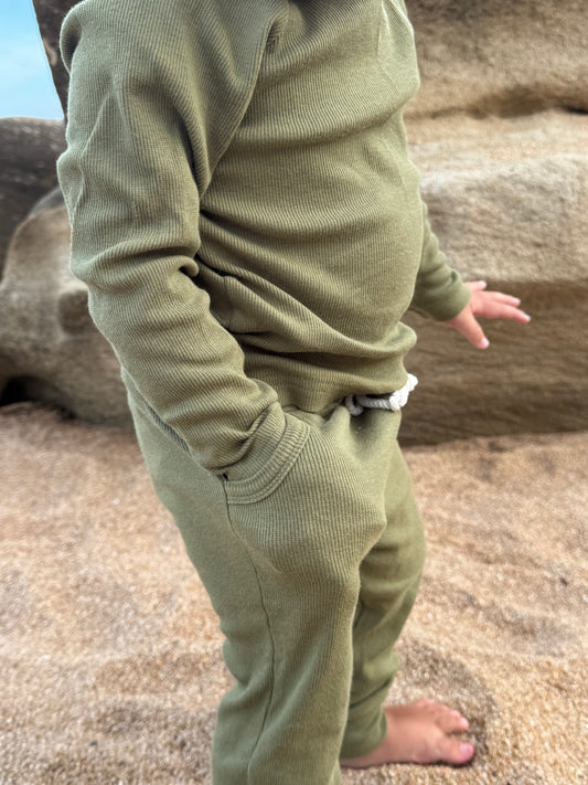 Organic Cotton Ribbed Winter Set